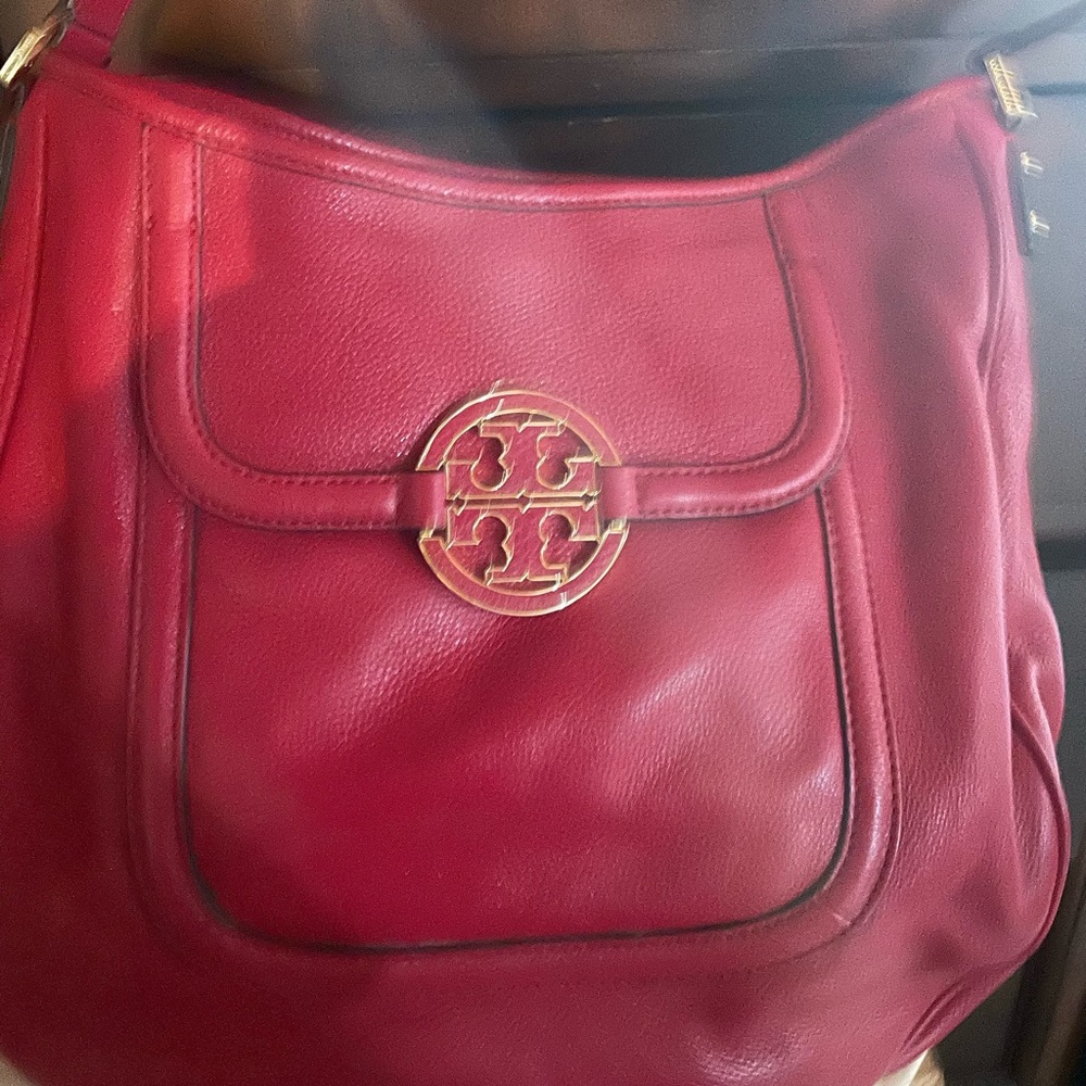 Tory Burch red handbag